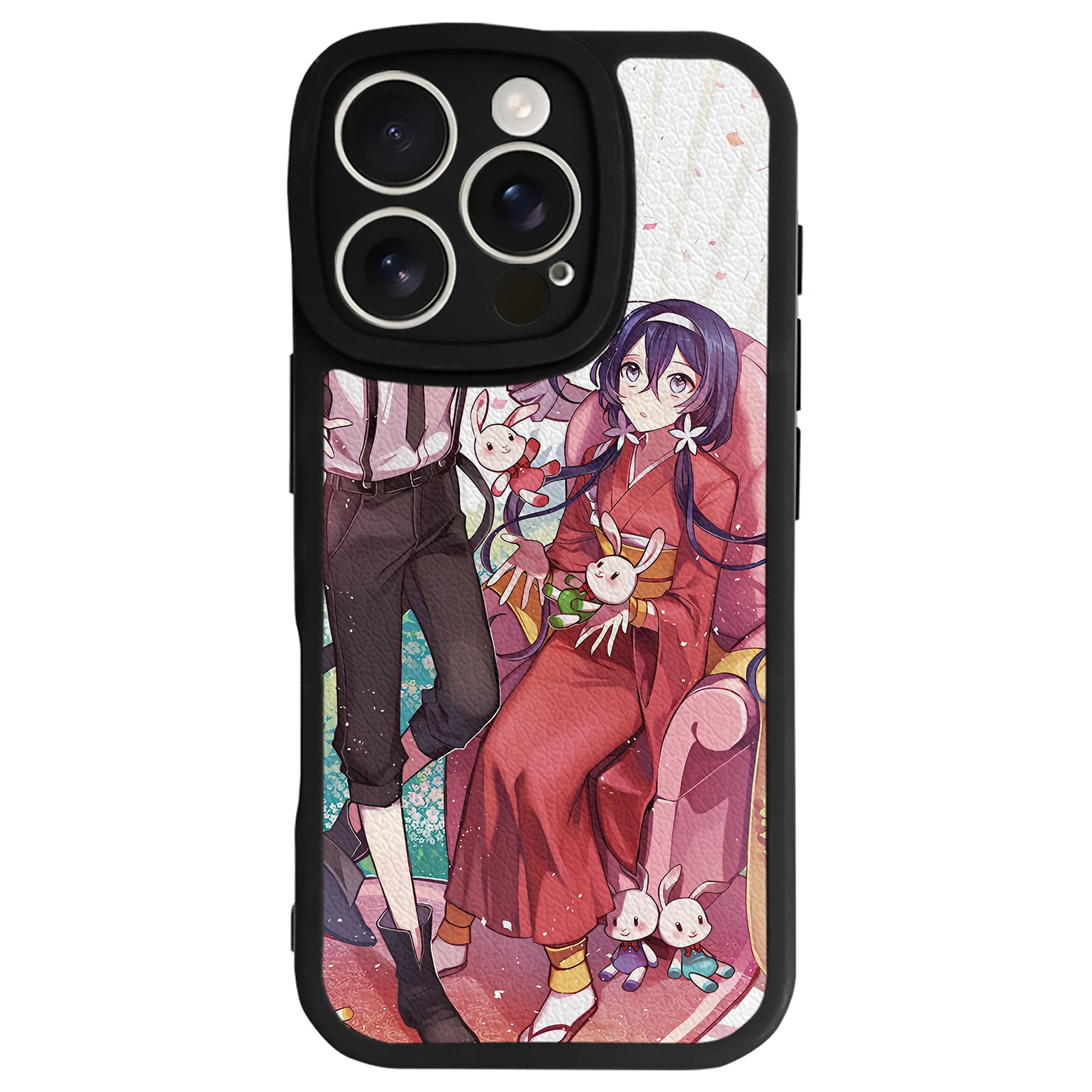 （画像用） 文豪ストレイドッグス Bungo Stray Dogs 【iPhone 16シリーズ対応】シリコンスマホケース（レザー調） 材質：シリコン
